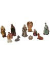 Set Natività 5 cm 11 soggetti per presepe Mondo Presepi