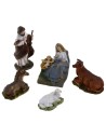 Set Natività 10 cm 5 soggetti per presepe Mondo Presepi