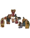 Set Natividad 12 cm 10 figuras para belén Mondo Presepi