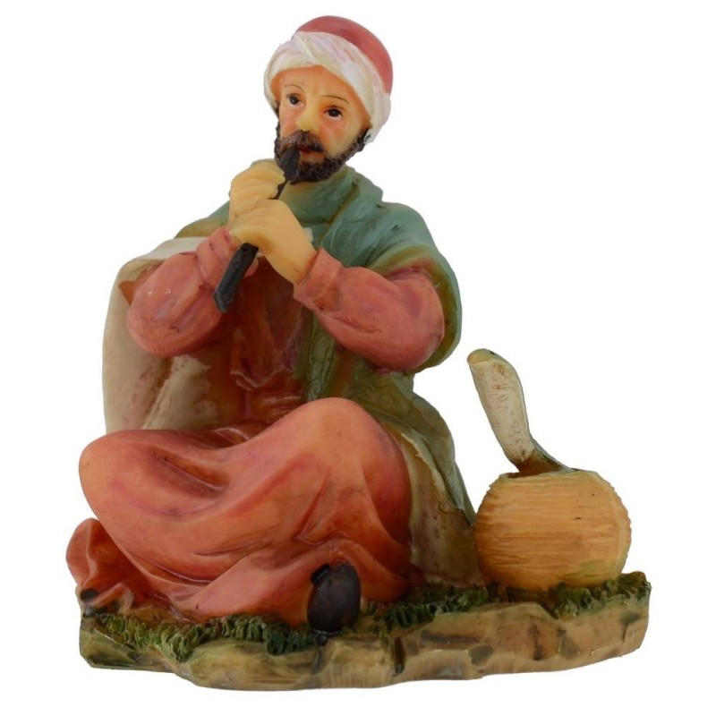 Snake charmer in series resin 12 cm