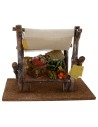 Tent with fruit stand and vegetables cm 17,5x17, 5x13 h. for