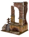 Rudere ancient temple cm 19,5x14, 5x25 h. for statues 10 cm