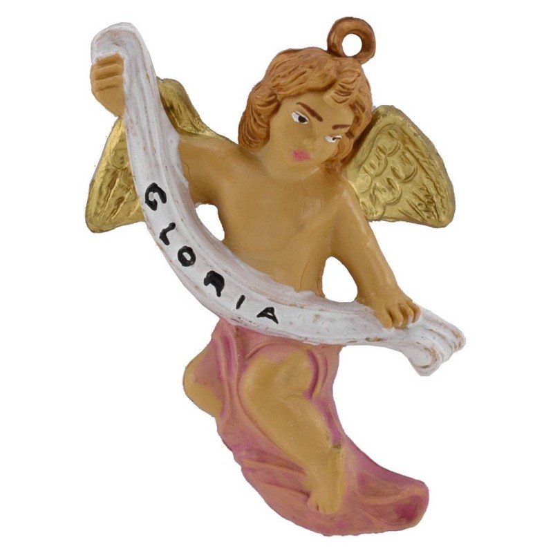 Ángel de 6 cm en PVC para colgar serie 10 cm Mundo