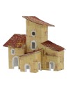 Conjunto de 2 casitas para belén de 7x3x8 cm h Mondo Presepi.