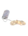 10 Micro-led hot white light with batteries included lunghezza