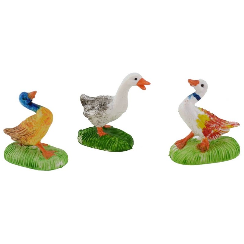 Set 3 oche in pvc colorate cm 3 per statue 10 cm Mondo Presepi