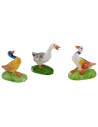 Set 3 oche in pvc colorate cm 3 per statue 10 cm Mondo Presepi