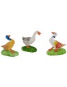 Set 3 oche in pvc colorate cm 3 per statue 10 cm Mondo Presepi