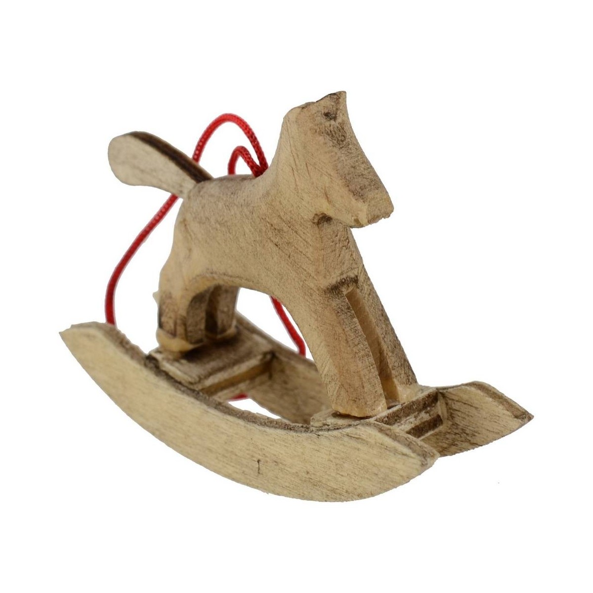 Cavallo Dondolo Legno 27x24cm. NM - 8059173295487