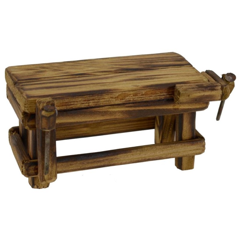 Mesa de madera para artesano cm 10x6x5,5 h Mundo