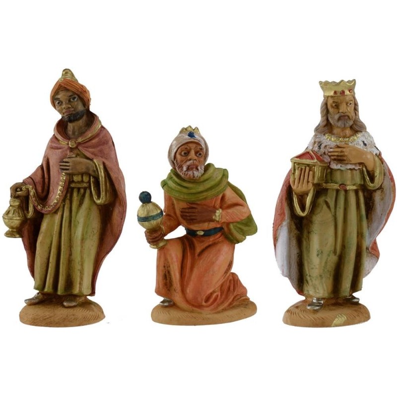 Cm 12 Tres Reyes Magos lux en pvc Mundo Pesebres