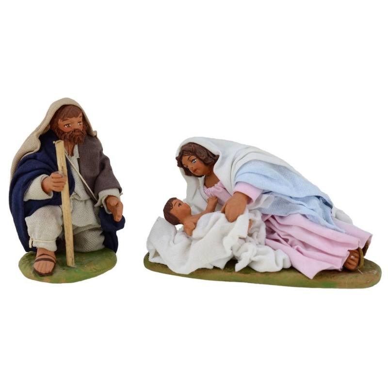 Natividad con Madonna y Niño acostados 10 cm Mundo Belenes