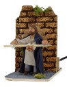 Baker 8 cm in motion for presepe