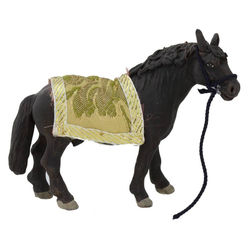 Caballo ensillado para estatuas de 12 cm Mundo Pesebre