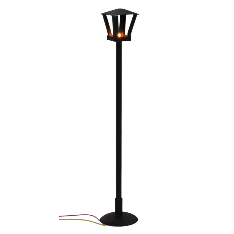 Lamppost on ground 23.5 cm with light 12v. presepe