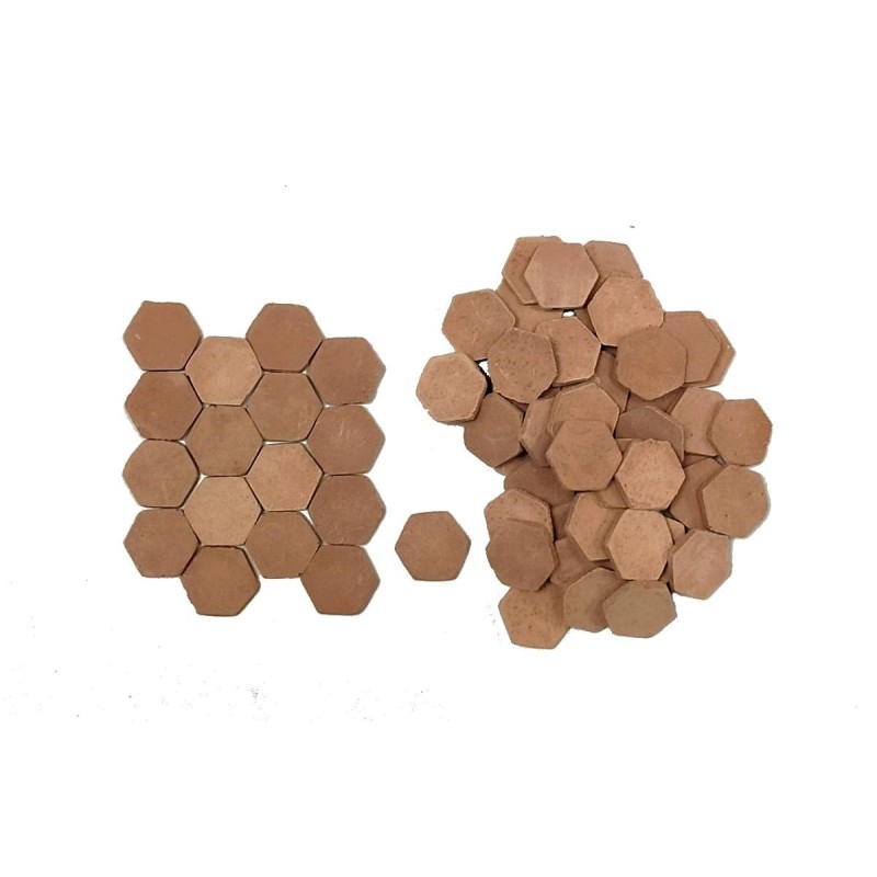 Pavimento para pesebre hexagonal de 13 mm disponible en: Mundo