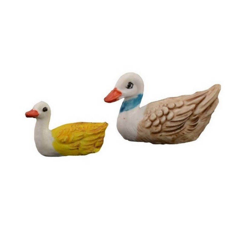 Conjunto de 2 Patos para estatuas de 8-10 cm de altura Mundo Pesebre