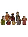 Set Natività 11 cm 8 soggetti linea bambini Mondo Presepi