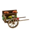 Carrito con fruta y verdura para pesebre cm 7x14x8,3 h Mundo