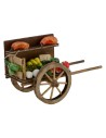 Carrito con fruta y verdura para pesebre cm 7x14x8,3 h Mundo