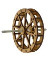 Water mill wheel in wood ø 24 cm