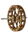 Water mill wheel in wood ø 24 cm