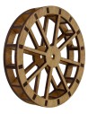 Water mill wheel in wood ø 24 cm