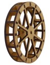 Water mill wheel in wood ø 34 cm