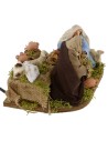 Nativity 3 pieces in terracotta for presepe in motion cm 12