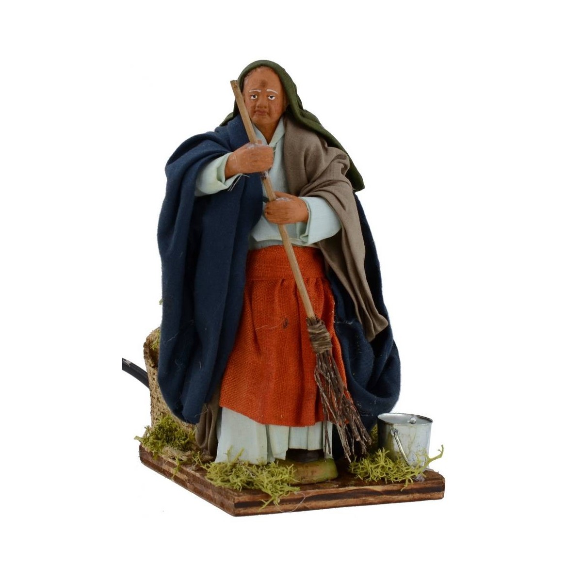 Presepe terracotta dipinta 15 statuine 20 cm