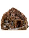 Full presepe of statues Landi cm 52x55x48 h with waterfall