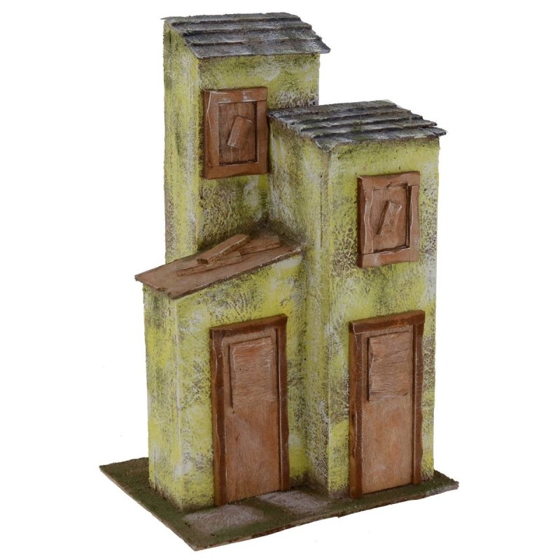 Casa a tre colonne cm 24x17,5x36 h per statue 12 cm Mondo