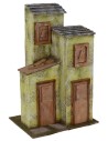 Casa a tre colonne cm 24x17,5x36 h per statue 12 cm Mondo