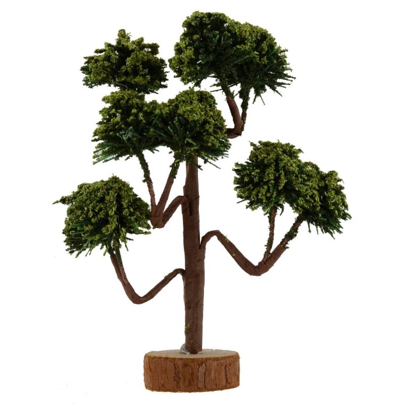 Árbol con copa verde h. 13 cm Mundo Pesebres