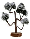 Albero con chioma innevata h. 13 cm Mondo Presepi