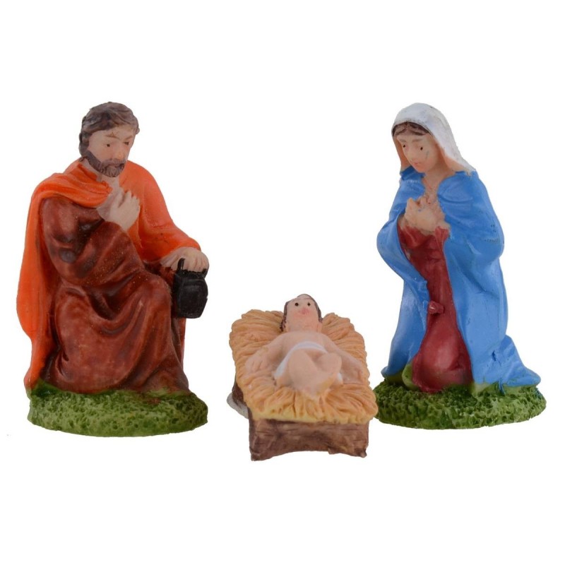 Natividad de 3 piezas en resina serie 6 cm para Pesebre