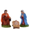 Natività 3 pezzi in resina serie 6 cm per Presepe Mondo Presepi