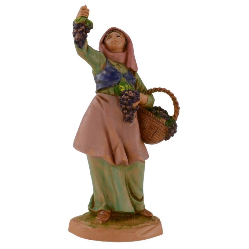 Peasant with grape 12 cm Fontanini