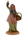 Peasant with grape 12 cm Fontanini