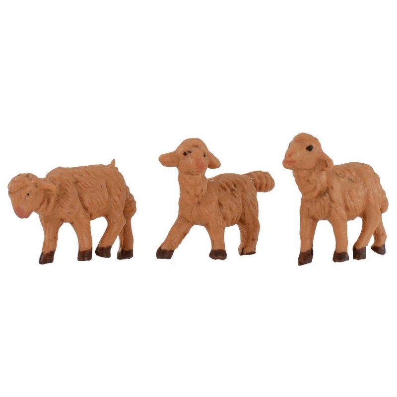 Set of 3 pecarelles for statues from 6.5 cm Fontanini