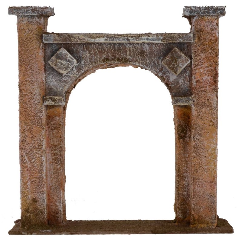 Arco d'ingresso cm 16,5x4x17 h per statue da 10 cm Mondo Presepi