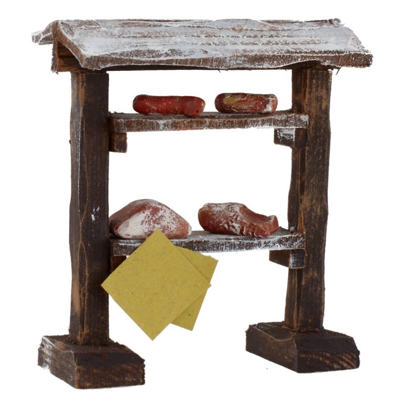 Meat and salumi counter cm 9x5x10, 5 h for statues from 10 cm