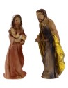 Nativity 3 subjects in resin 8 cm