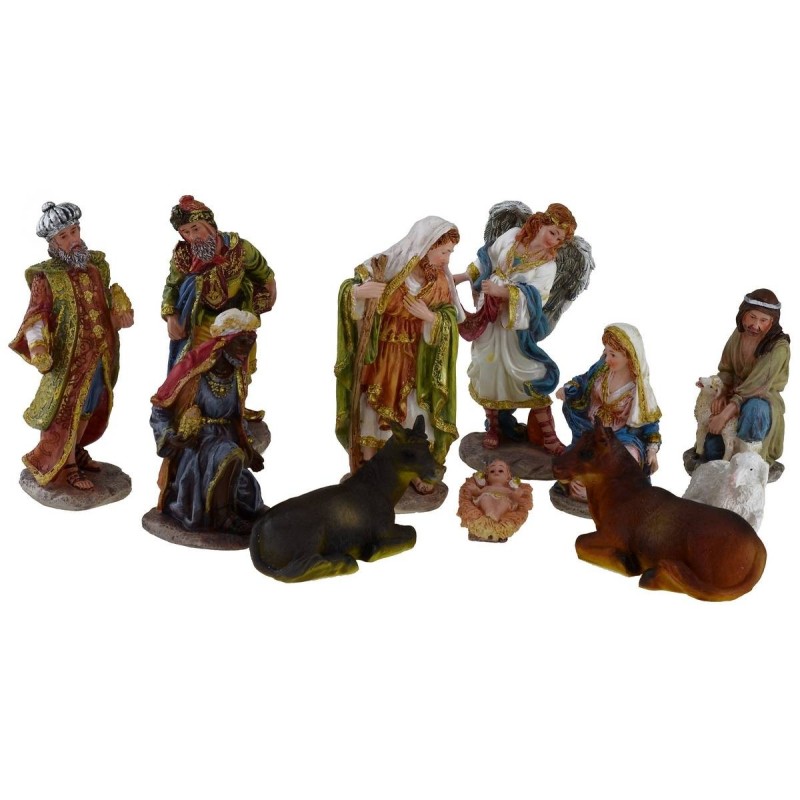 Natividad en set de 11 figuras de 15 cm en resina