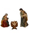 Natività 3 soggetti 12 cm in resina Mondo Presepi