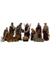 Nativity set from 11 subjects cm 15 in resin