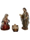 Natività in set da 11 soggetti cm 11 in resina Mondo Presepi