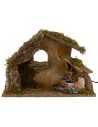 Hut with fountain functioning cm 36x16, 5x24, 5 h for Nativity