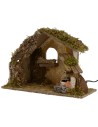 Hut with fountain functioning cm 36x16, 5x24, 5 h for Nativity