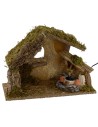 Hut with fountain functioning cm 36x16, 5x24, 5 h for Nativity